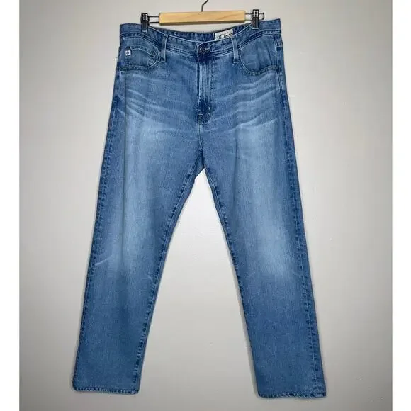 AG Adriano Goldschmied Tellis Modern Slim Jeans Men’s 36x33 Light Wash Denim